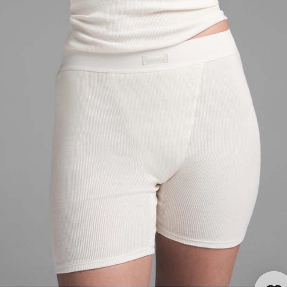 🤍 SKIMS Cotton Rib Boxers | Marble | XL | NWOT